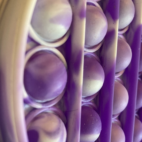 Purple And White Tie Dye Pop It Fidget Toy - Picture 4 of 5